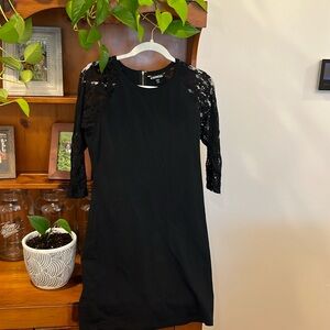 Express black dress with lace